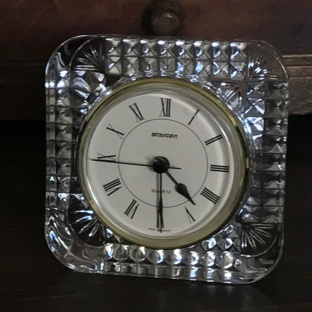 Staiger of West Germany Vintage Crystal Mantle Clock Chairish