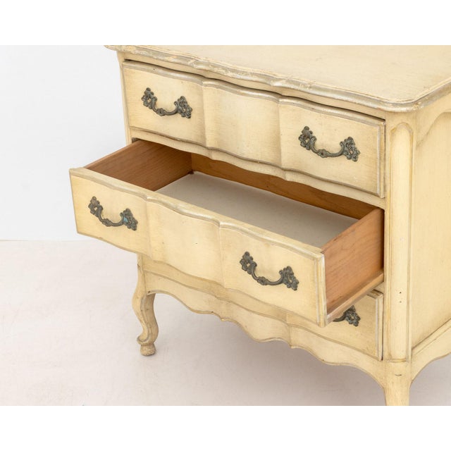 French Provincial Style Painted Nightstands, Pair For Sale - Image 10 of 10