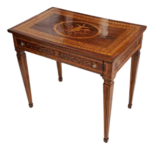 Small Antique Inlaid Desk, 1800s