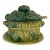 Vintage Portuguese Majolica Broccoli Tureen With Original Ladle & Underplate For Sale
