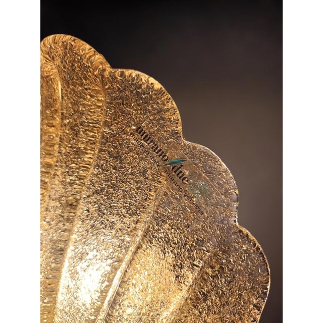 Amber 1960s Amber Graniglia Sconces by Murano Due, a Pair For Sale - Image 8 of 8