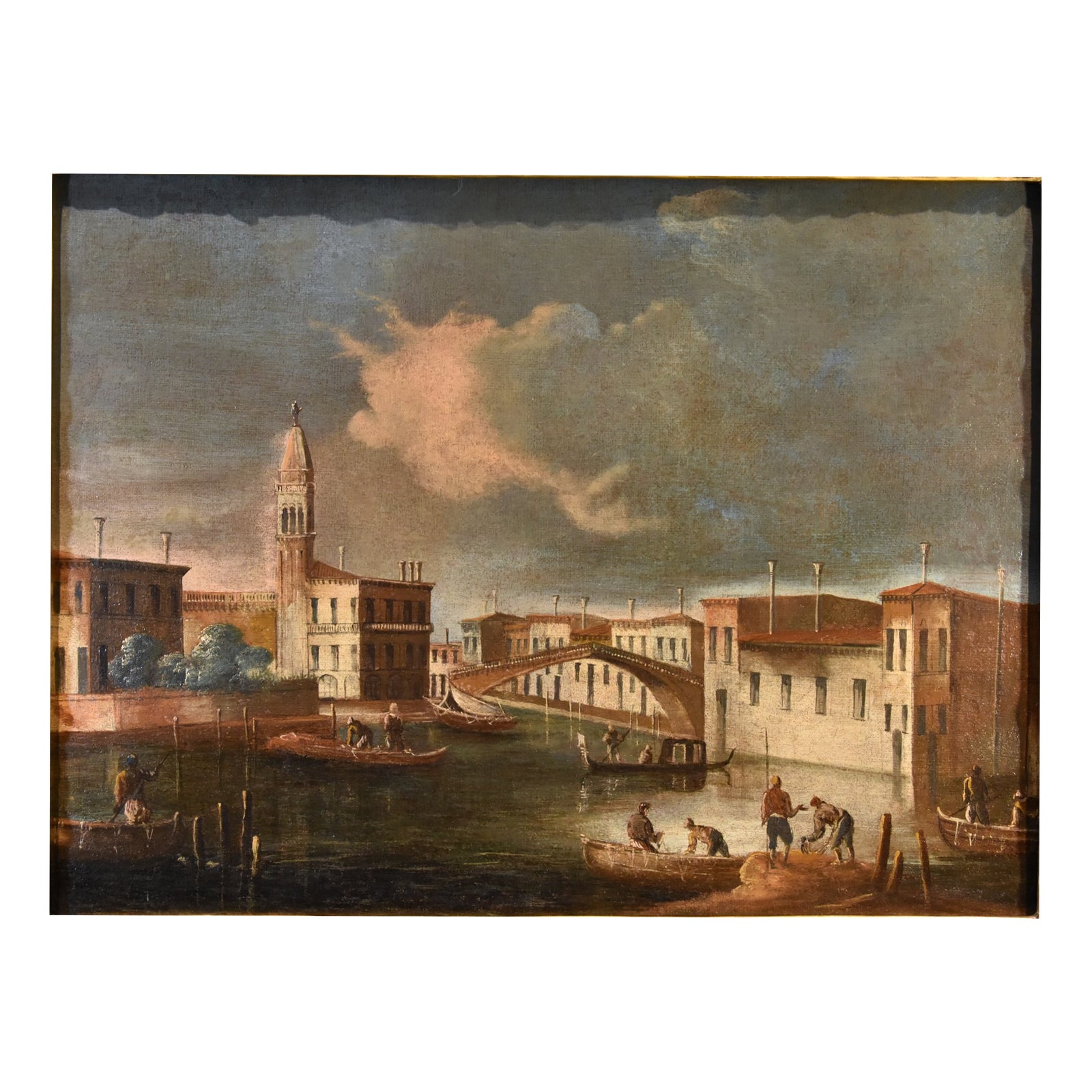 Francesco Tironi, View of Venice, 1790, Oil on Canvas | Chairish