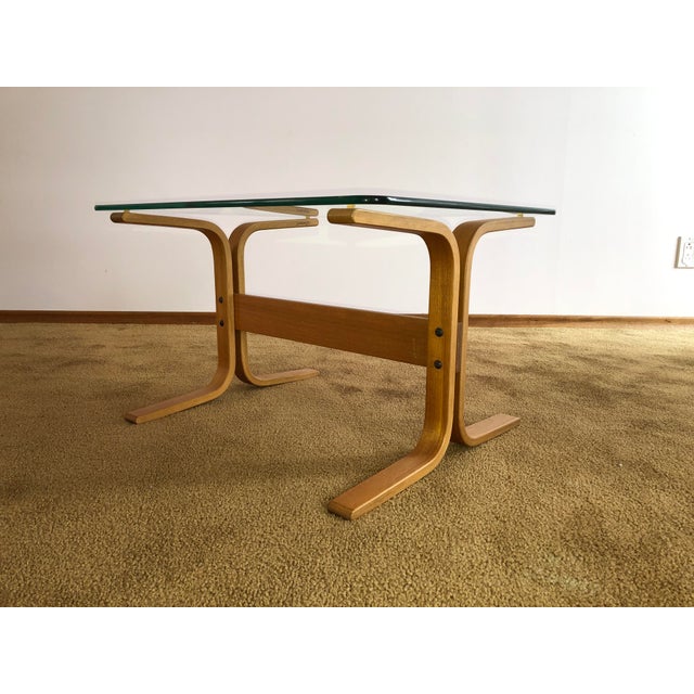 Wood 1980's Siesta Side Table by Westnofa For Sale - Image 7 of 11