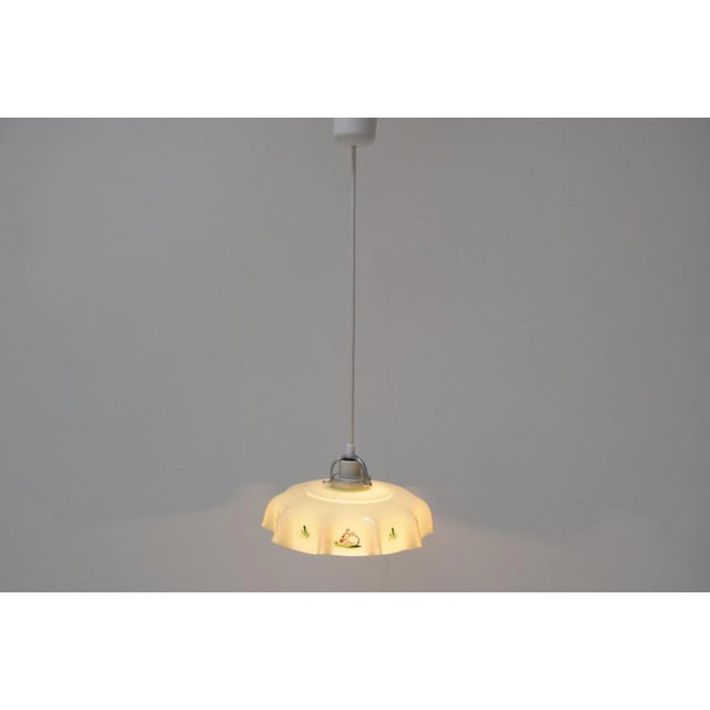 Mid-Century Glass Pendant, 1950s For Sale - Image 4 of 13