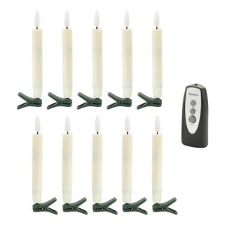 LED Clip-On Taper Candle (Set of 10) For Sale