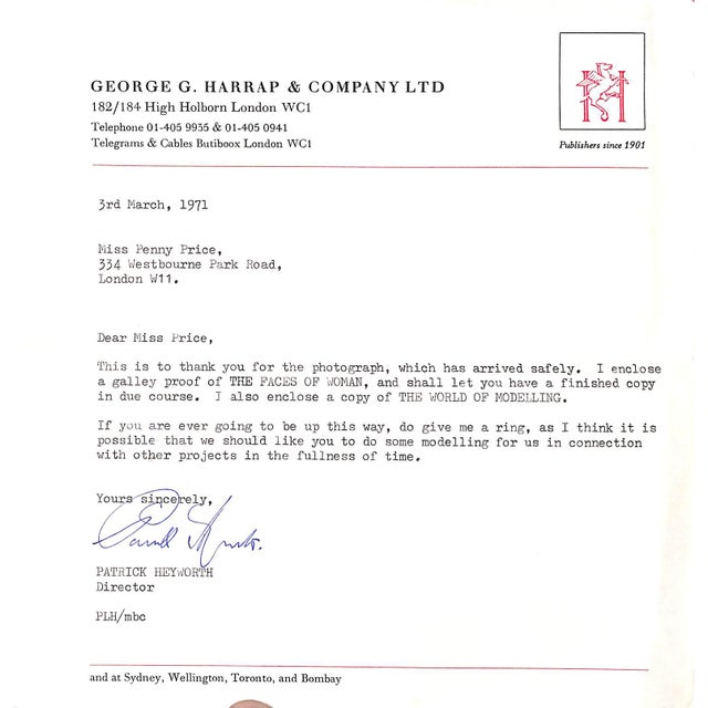 Traditional "The World of Modelling and How to Get the London Model-Girl Look" 1968 Clayton, Lucie For Sale - Image 3 of 14