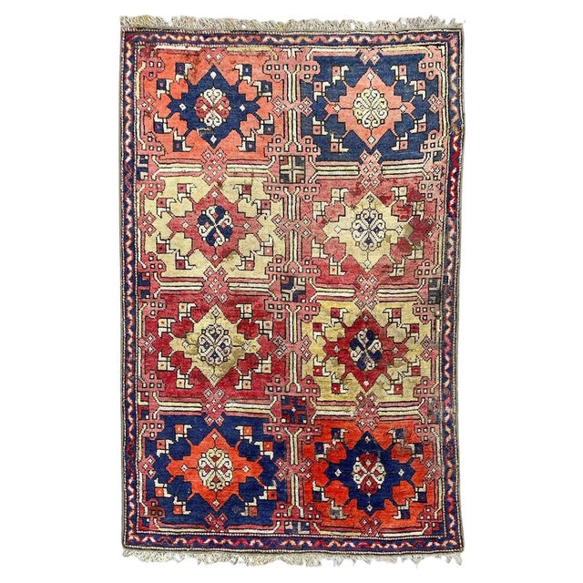 Early 20th Century Turkish Smyrne Rug, 1920s For Sale