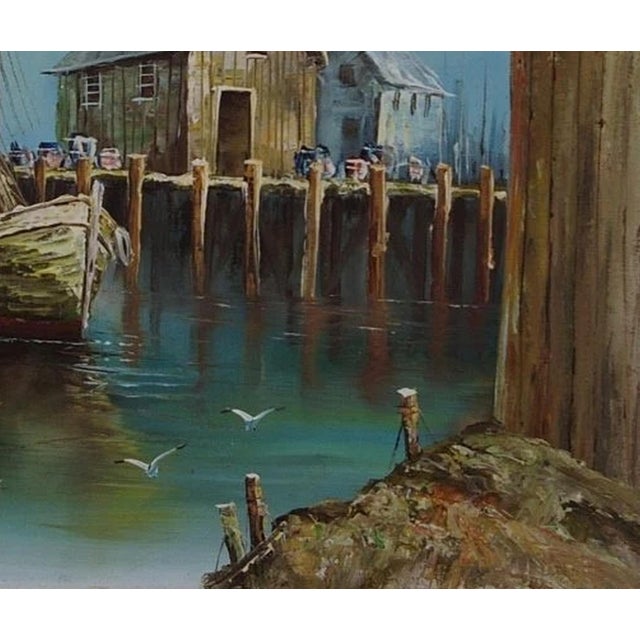 Original Seascape Oil Painting, Ukrainian Artist Luini, Soviet Art 50-60 For Sale - Image 6 of 6
