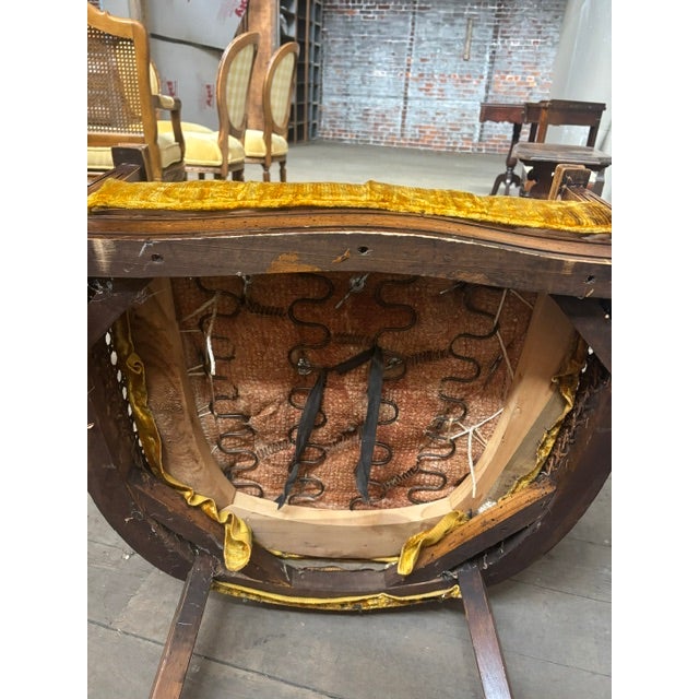 Wood Vintage High Back Throne Chair For Sale - Image 7 of 9