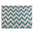 d.v. Kap Chevron Chic Turquoise Blue Off White Geometric Upholstery Fabric For Sale