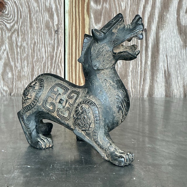 Vintage Asian Temple Foo Dog For Sale In West Palm - Image 6 of 12