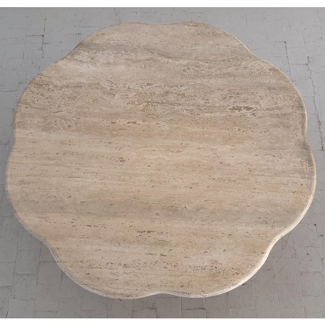 Hand-Crafted Travertine Coffee Table, Italy, 1970s For Sale - Image 11 of 18