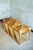 Bamboo Storage Bench with Geometric Cane Patterns For Sale - Image 3 of 12