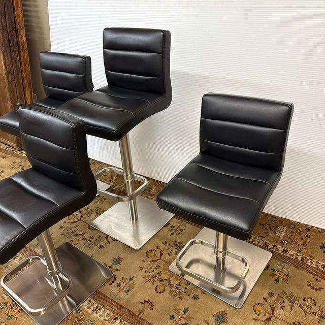 Zuri Furniture Lush Bar Stools, Set of Four For Sale - Image 12 of 12