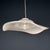 White White Swirl Murano Glass Pendant Lamp, Italy, 1970s For Sale - Image 8 of 15
