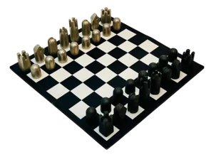 Chess Set #5606 with Box by Carl Auboeck for Werkstaette Auboeck, Austria, 1960s, Set of 34