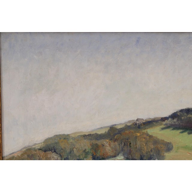 Wood European Impressionist Landscape Painting by Henri Ottevaere (1870-1944) For Sale - Image 7 of 11