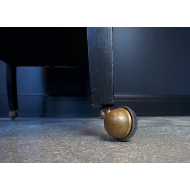 Early 21st Century Leather Wingback Green Chair For Sale - Image 5 of 5