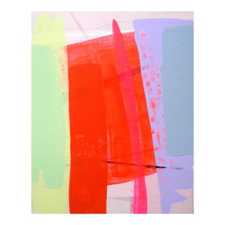 Red Bird Abstract Painting by Cathe Hendrick For Sale