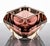 An exceptional vintage Murano Sommerso glass bowl, attributed to Alessandro Mandruzzato, Italy, circa 1970s. Spectacularly...