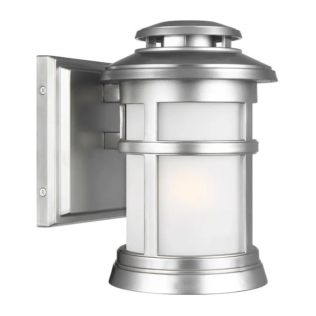Transitional Sean Lavin By Visual Comfort Studio Newport Extra Small Lantern in Painted Brushed Steel For Sale - Image 3 of 3