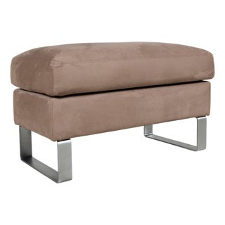 Ottoman in Fabric and Metal from Erpo For Sale