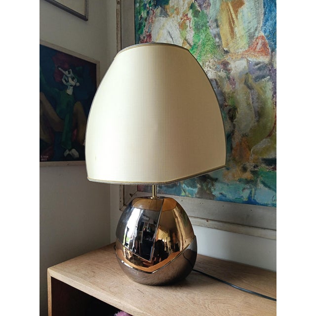 French Ceramic Table Lamp, 1980s For Sale - Image 6 of 17