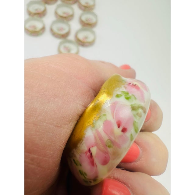 Antique Hand Painted Salts For Sale - Image 4 of 5