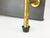 Black Metal, Brass & Opaline Glass 4-Light Wall Lamps, 1950s, Set of 5 For Sale - Image 10 of 15