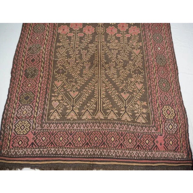 Textile Vintage Afghanistan Kilim Rug, 1940s For Sale - Image 7 of 13