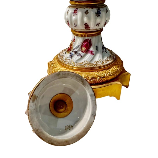 19th Century French Porcelain Garniture For Sale - Image 5 of 6
