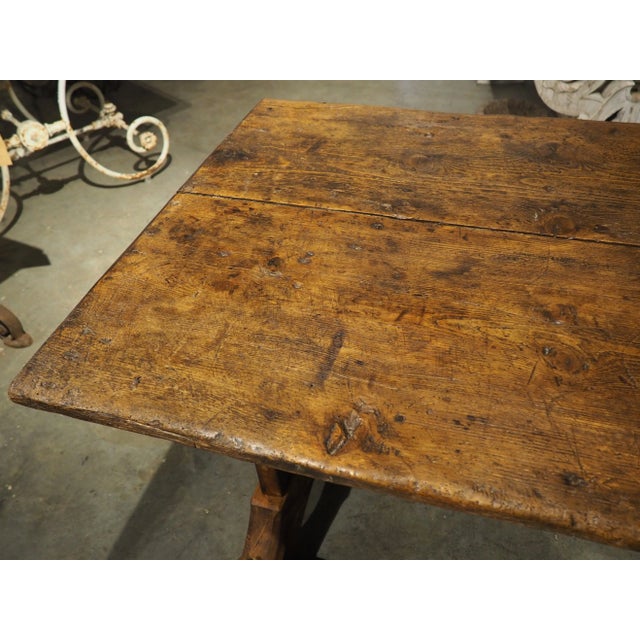 A Unique French Alpine Dining Table Composed of Antique Elements From La Savoie For Sale - Image 9 of 12