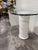 Off-white Lane Post Modern Glass Top Desk For Sale - Image 8 of 11