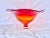 Vintage Red and Orange Art Glass Bowl For Sale - Image 12 of 12