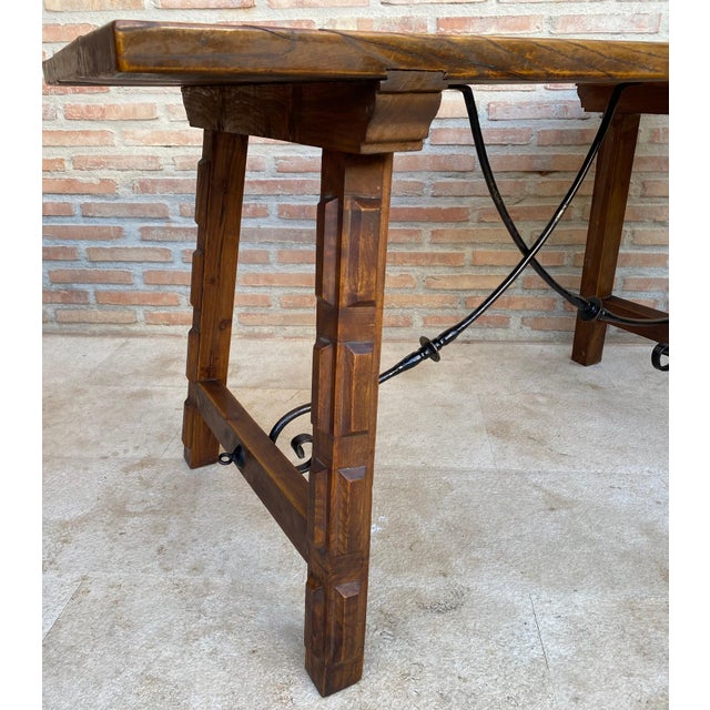 Antique Spanish Oak Work Table, 1800s For Sale - Image 9 of 18