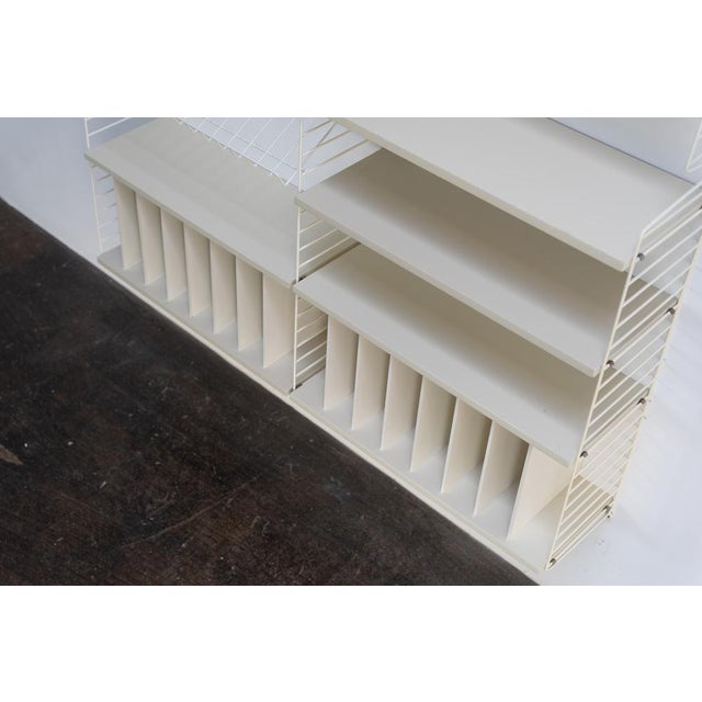 Vintage Shelving System with 2 Record Cabinets by Kajsa & Nils Strinning for String, Sweden, 1960s For Sale - Image 6 of 16