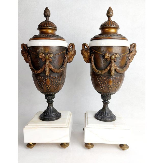 Large Antique Fireplace Clock Set, 1850, Set of 3 For Sale - Image 11 of 14