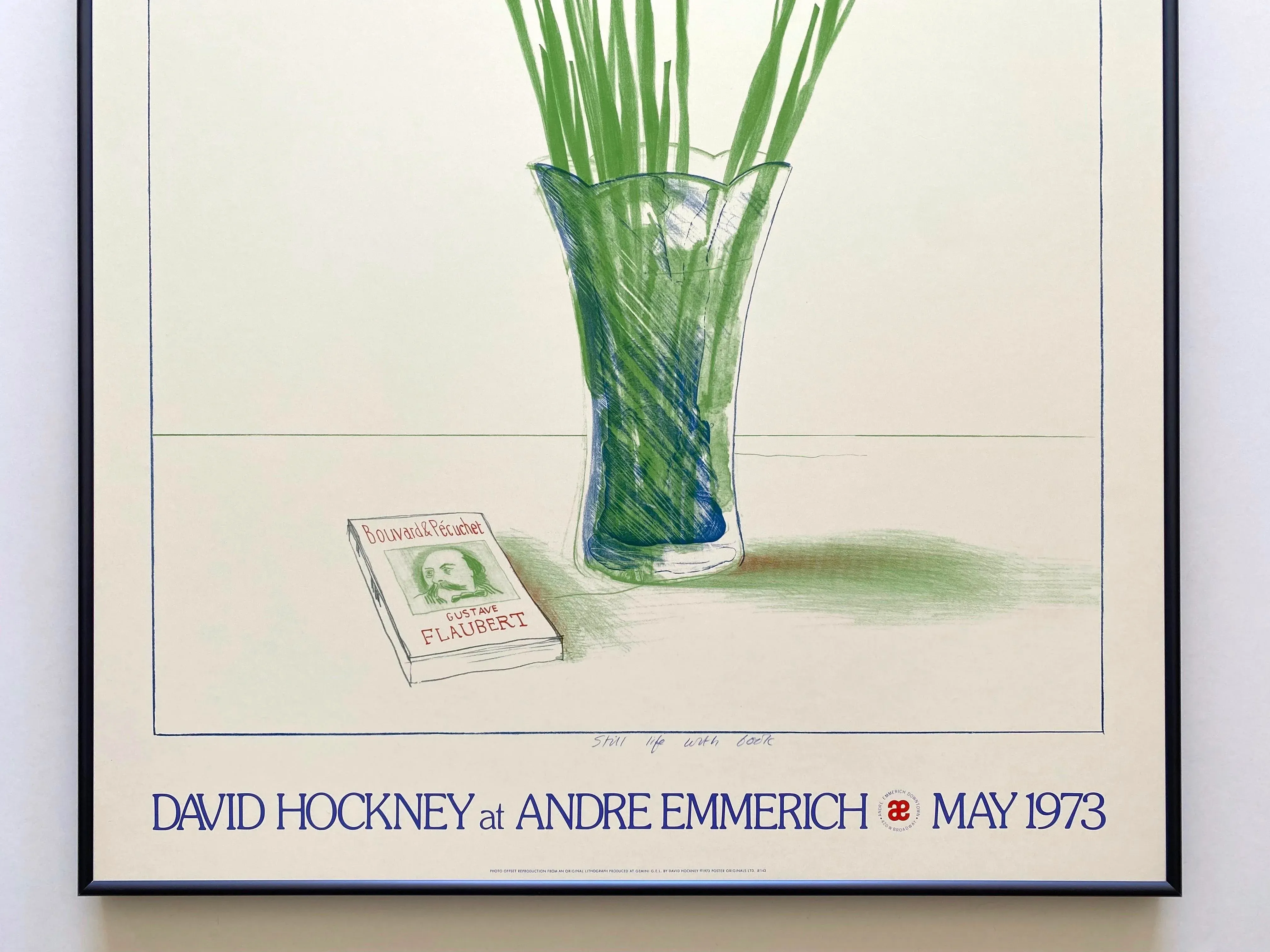 家具 David Hockney Vintage 1973 Lithograph Print 