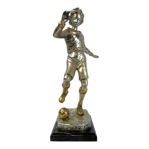 Bronze Sculpture of Soccer Player – 18"