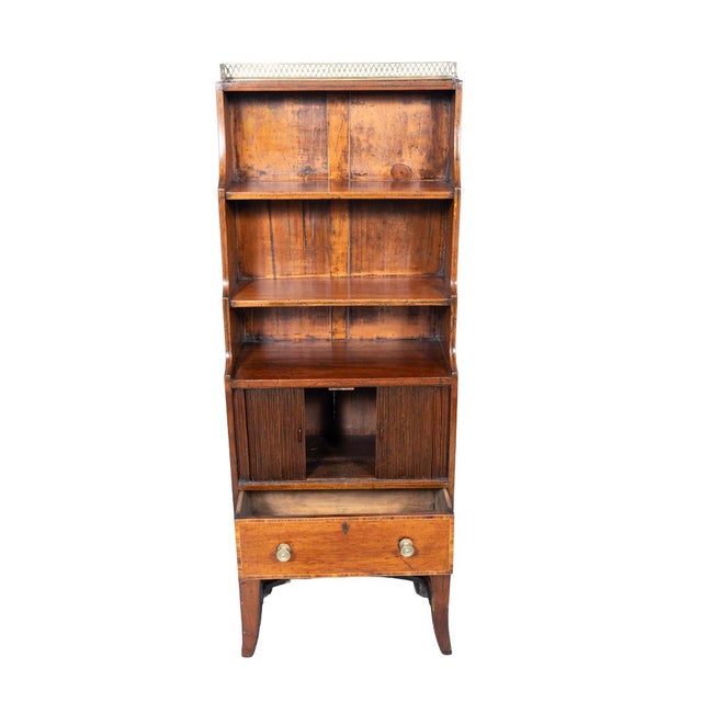 English Regency Mahogany Dwarf Bookcase For Sale In Boston - Image 6 of 8