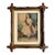 “Mother's Joy” Antique Color Lithograph Print by Kellogg in Carved Wood Adirondack Frame For Sale
