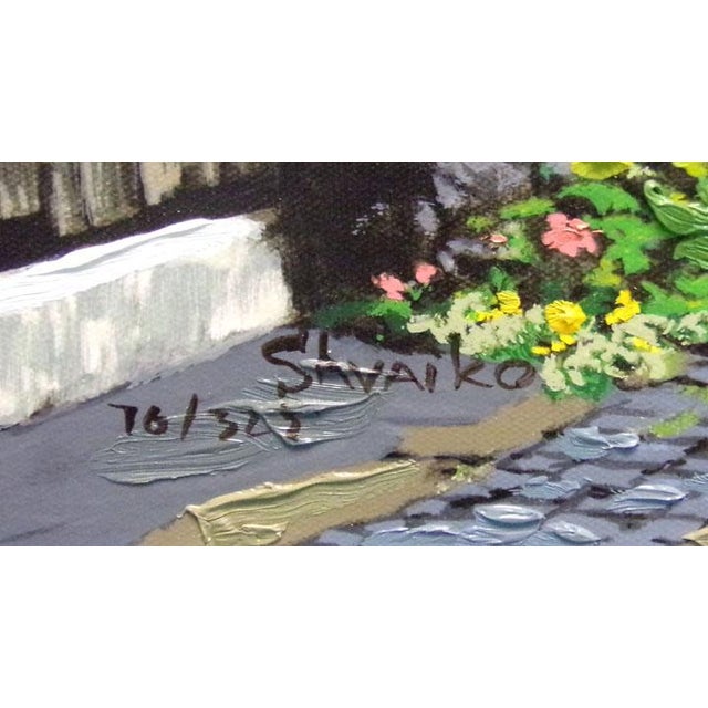 "Fresco and Fountain" from Memories de Provence suite by Viktor Shvaiko Original limited edition serigraph on canvas, hand...