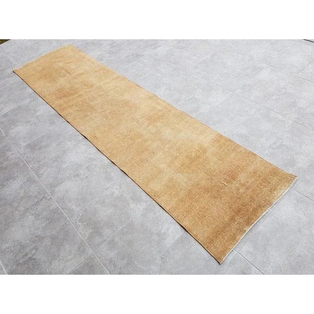 1960s 1960s Decorative Low Pile Vintage Runner Rug For Sale - Image 5 of 10