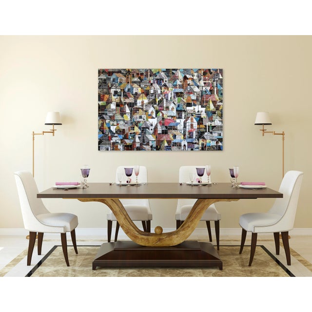 Brown "Sublime 2154" Contemporary Abstract Mixed-Media Painting by TaeHo Kang For Sale - Image 8 of 10