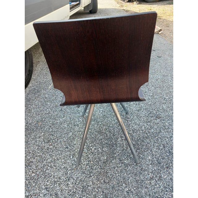 Late 20th Century Set of 8 Modern Dining Chairs For Sale In Houston - Image 6 of 7
