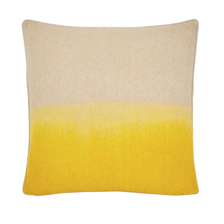 Modern Burnt Yellow Ombre Wool Felt Pillow 22x22 Chairish