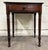 Traditional Antique Sheraton Style Oak Nightstand Lamp Table Work Table For Sale - Image 3 of 9