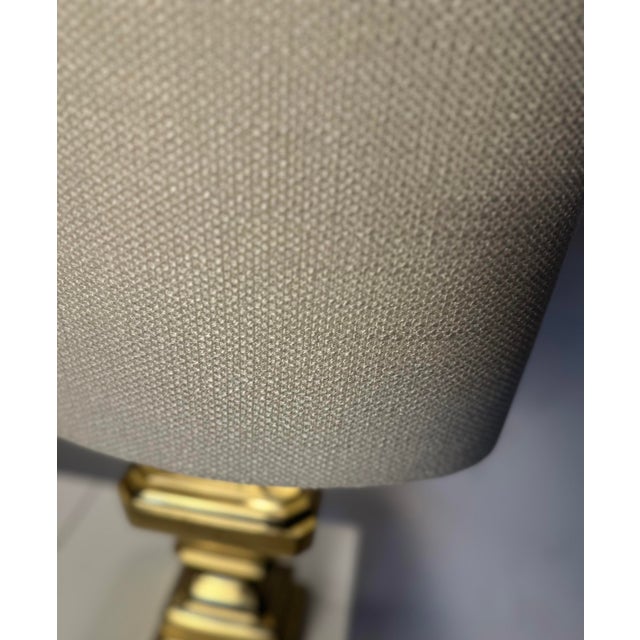 Vintage Italian Brass Table Lamps, 1950s, Set of 2 For Sale - Image 4 of 8