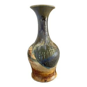 Signed 1970s Ceramic Sculptural Vase / Mid-Century Modernist Pottery