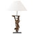 1900s Italian Wood Carved Table Lamp On Metal Base For Sale - Image 15 of 18